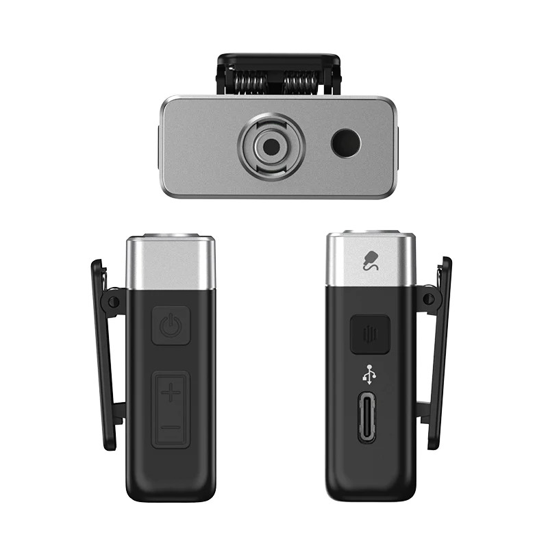 Ulanzi AM18 U-Mic Wireless Lavalier Microphone System ไมค์ไร้สาย สำหรับบันทึกเสียง แบบ 2 ไมค์ ตัวรับสัญญาณมีจอ Touch Screen