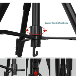 Kingjoy vt 890h6 horizontal center column stand professional aluminum tripod monopod for digital video dslr camera tripod(19)