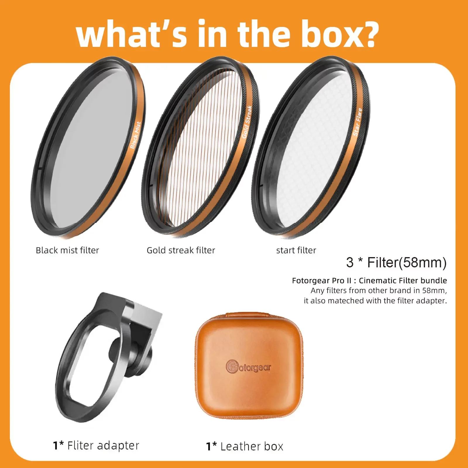 Acm fotorgear cinama 58mm kit (1)