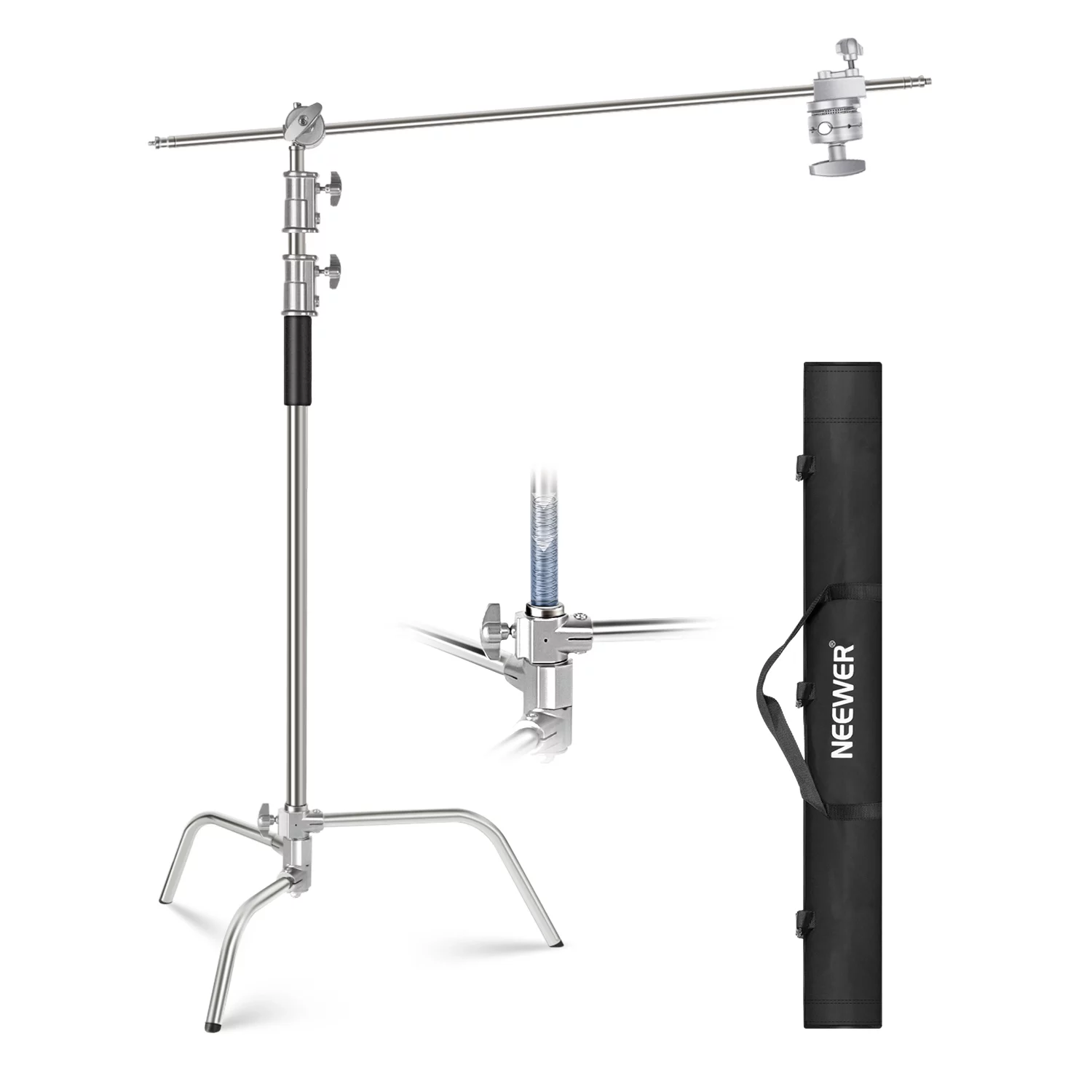 NEEWER 10ft/305cm Professional Stainless Steel C-Stand
