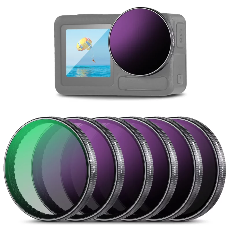 Neewer fl a98 professional 6 pack nd filter set for dji osmo action 5 pro/4/3