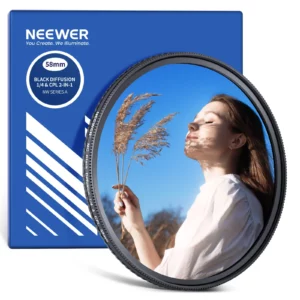 Neewer 2 in 1 cpl + black diffusion 1/4 filter