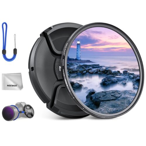 Neewer nd2 32 (1 5 stops) variable nd filter with lens cap 1ฟิลเตอร์ ฟิลเตอร์กล้อง