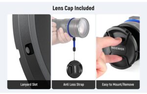 Neewer nd2 32 (1 5 stops) variable nd filter with lens cap 4 0ฟิลเตอร์ ฟิลเตอร์กล้อง