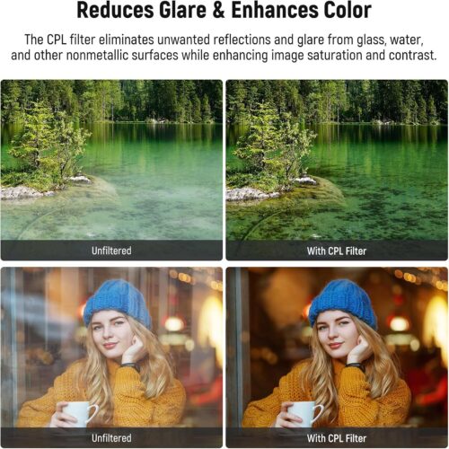 Neewer 67mm magnetic cpl filter with cold shoe phone clip ฟิลเตอร์แม่เหล็ก ฟิลเตอร์กล้อง 3