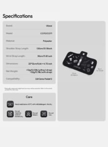 Ulanzi co70 co71 camera protective wrap for pocket 3 ผ้าห่อกล้อง dji osmo pocket 3 (10)