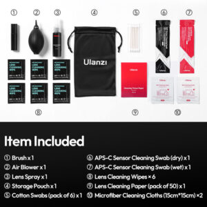 Ulanzi co72 10in1 camera cleaning kit ชุดทำความสะอาดกล้อง aps c 3