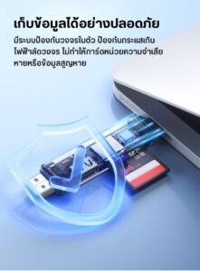 Ulanzi cr1 3in1 usb card reader ตัวอ่านการ์ด 3 in 1 แบบพกพา รองรับ sd tf usb (7)