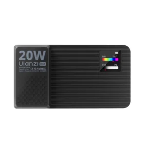 Ulanzi k20rgb 20w pocket led light ไฟ led พกพาระดับมืออาชีพ 20w ระบบ rgb เต็มสเปกตรัม พร้อมจอ lcd สี