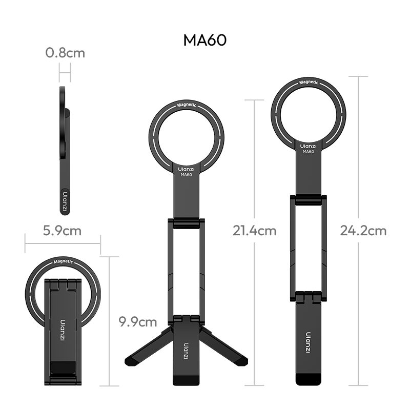 Ulanzi ma60 foldable magnetic phone tripod ขาตั้งสมาร์ทโฟน ขาตั้ง magsafe 25