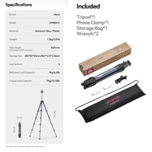 Ulanzi ombra ii travel tripod ขาตั้งกล้อง (15)