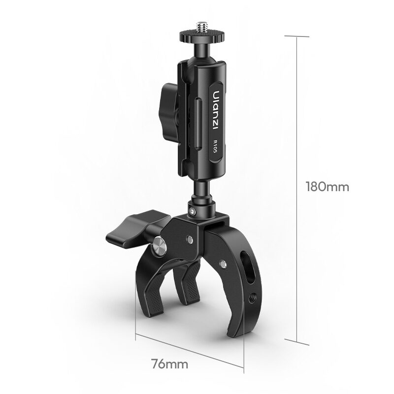 Ulanzi r105 bicycle rail mount clamp แคลมป์ติดกล้องจักรยาน 18