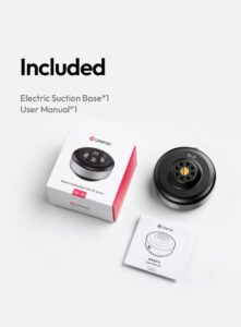Ulanzi sk 23 electric suction base ฐานดูดติดรถ ติดกระจก แบบไฟฟ้า พร้อมช่องเกลียว 1 4″ ติดมือถือในรถ (12)