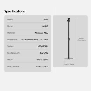 Ulanzi studio light stand for k6500 ขาตั้งไฟ 3