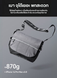 Ulanzi te88 camera shoulder bag กระเป๋ากล้อง สะพายไหล่ กระเป๋าสะพายข้าง ความจุ 15l (2)