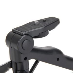 Alloyseed portable mini tripod 75 rotation desktop handle stabilizer folding tripod stand for mobilephone camera