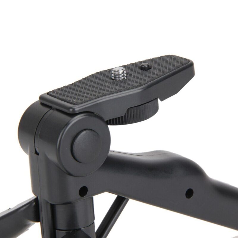 Alloyseed portable mini tripod 75 rotation desktop handle stabilizer folding tripod stand for mobilephone camera