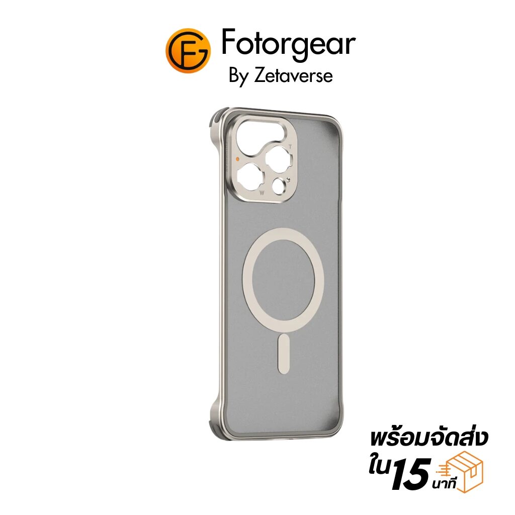 Fotorgear iphone case เคสมือถือ เคสไอโฟน เคสกันกระแทก เคส magsafe iphone 16 pro iphone 16 pro max แบบ t mount ต่อเลนส์มือถือ portrait macro wide
