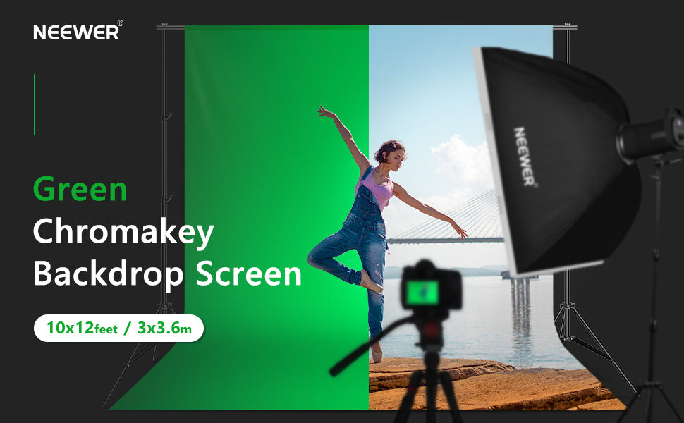 Neewer 3.6x3m : 12x10ft collapsible backdrop ผ้าฉาก ฉากเขียว ฉากถ่ายภาพ 1