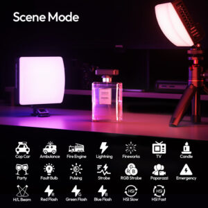 Ulanzi c10rgb pocket power 10w rgb video light ไฟ led rgb หนีบมือถือ ไฟเซลฟี่ ขนาดกะทัดรัด 10w 11
