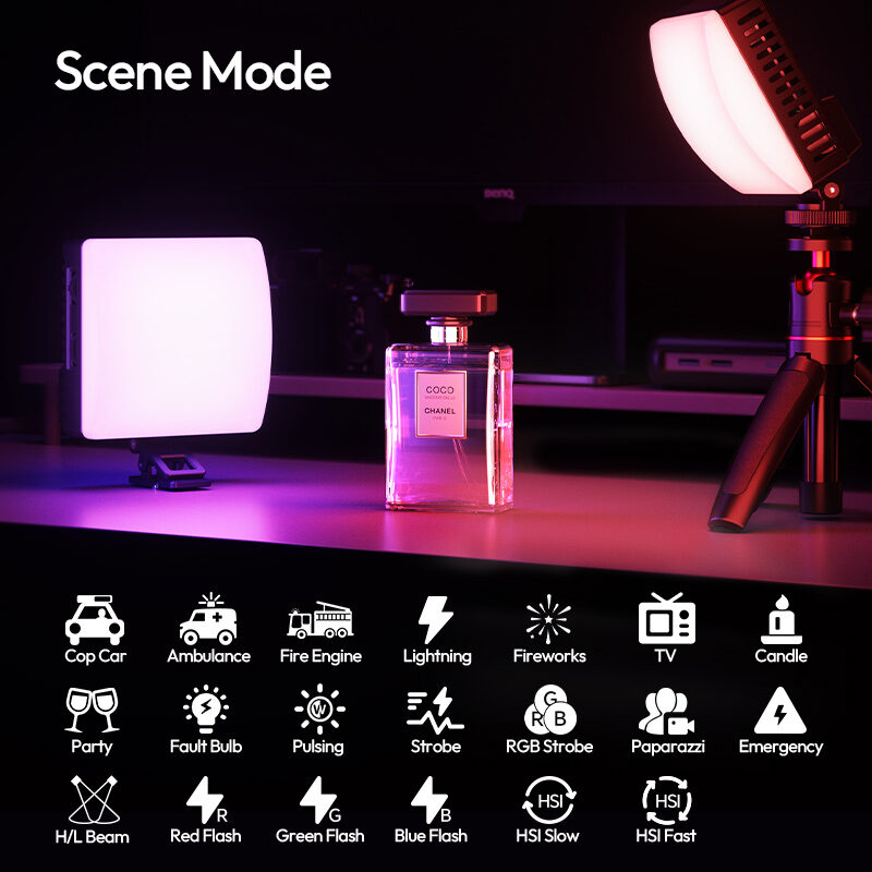 Ulanzi c10rgb pocket power 10w rgb video light ไฟ led rgb หนีบมือถือ ไฟเซลฟี่ ขนาดกะทัดรัด 10w 11