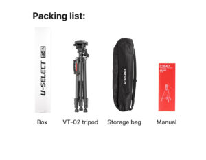 Ulanzi u select vt 02 lightweight portable camera tripod ขาตั้งกล้อง ขาตั้งพกพา 16