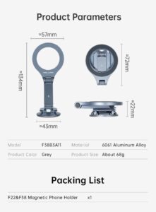 Falcam f22&f38 magnetic phone holder ที่จับโทรศัพท์ ขาตั้งมือถือ แม่เหล็ก magsafe อเนกประสงค์ (7)