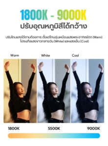 Ulanzi b15rgb 15w tube light ไฟ led แบบแท่ง rgb 15w ไฟไลฟ์สด ไฟถ่ายภาพ ไฟถ่ายวีดีโอ 6