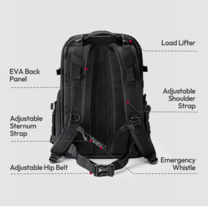 Ulanzi bc007 tactical camera backpack 28l กระเป๋าเป้ กระเป๋ากล้อง แทคติคอล ความจุ 28 ลิตร สำหรับช่างภาพมืออาชีพ 6