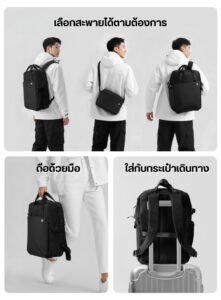 Ulanzi f08 lightweight travel backpack กระเป๋าเป้ กระเป๋ากล้อง กระเป๋าเดินทาง กระเป๋าสะพาย จุได้ 20l (5)