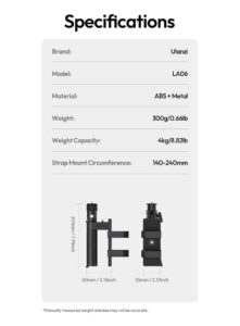 Ulanzi la06 light grip handle with powerbank plate (l182) (11)