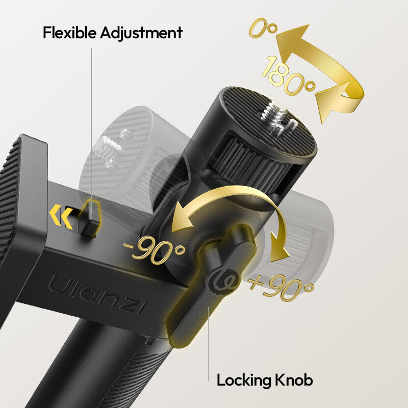 Ulanzi la06 light handle grip with power mount ด้ามจับไฟ led พร้อมฐานใส่พาวเวอร์แบงค์ แบตสำรอง อเนกประสงค์ 10