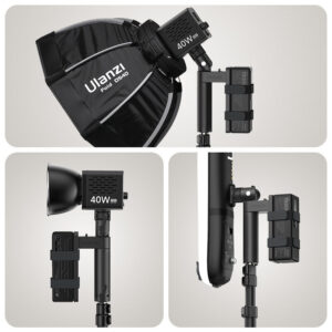 Ulanzi la06 light handle grip with power mount ด้ามจับไฟ led พร้อมฐานใส่พาวเวอร์แบงค์ แบตสำรอง อเนกประสงค์ 11