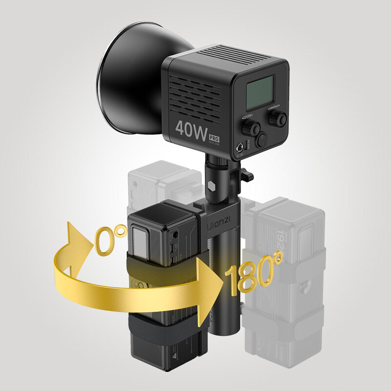 Ulanzi la06 light handle grip with power mount ด้ามจับไฟ led พร้อมฐานใส่พาวเวอร์แบงค์ แบตสำรอง อเนกประสงค์ 4
