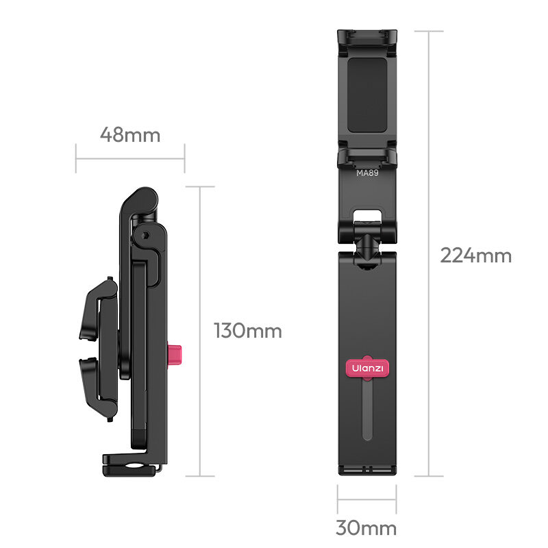 Ulanzi ma89 phone holder mount with clamp ขาตั้งมือถือ ที่วางโทรศัพท์แบบหนีบ ไม้เซลฟี่ 3in1 21