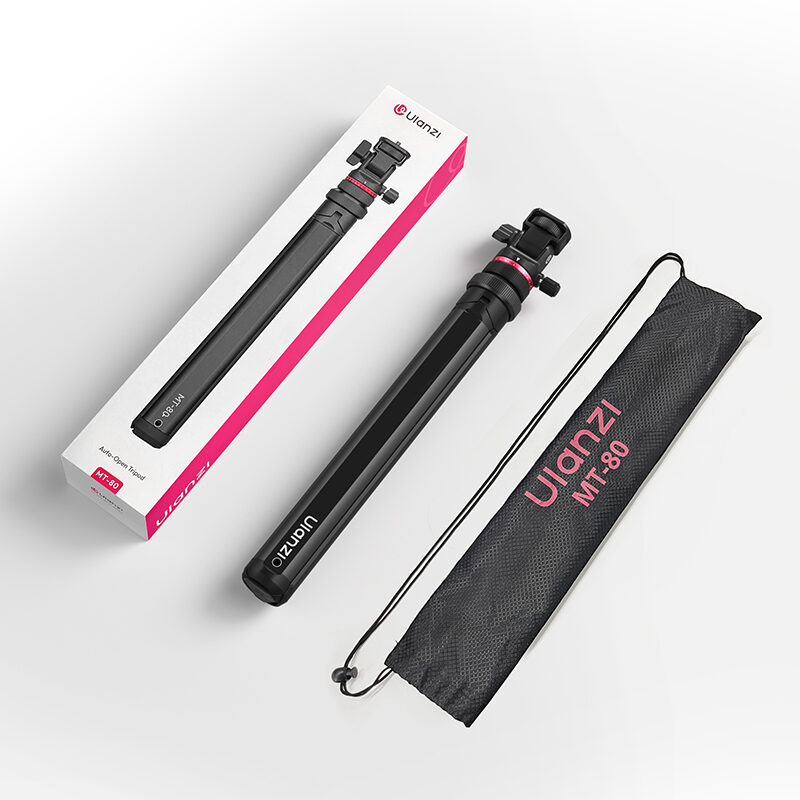 Ulanzi mt 80 auto open tripod ขาตั้งกล้อง กางอัตโนมัติ ขาตั้งมือถือ ไม้เซลฟี่ ขาตั้ง 2 เมตร 35