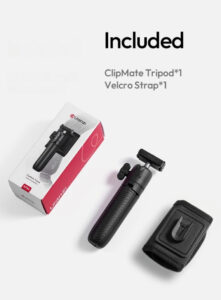 Ulanzi mt66 clipmate tripod with action connector ขาตั้งกล้อง อเนกประสงค์ 3in1 พร้อม dji action 5 pro mount และ velcro strap (10)