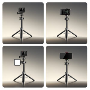 Ulanzi mt90 cka quick release tripod ขาตั้งกล้อง 2in1 ขาตั้งมือถือ น้ำหนักเบา 189g พร้อมไม้เซลฟี่ รองรับ 1.5kg 11