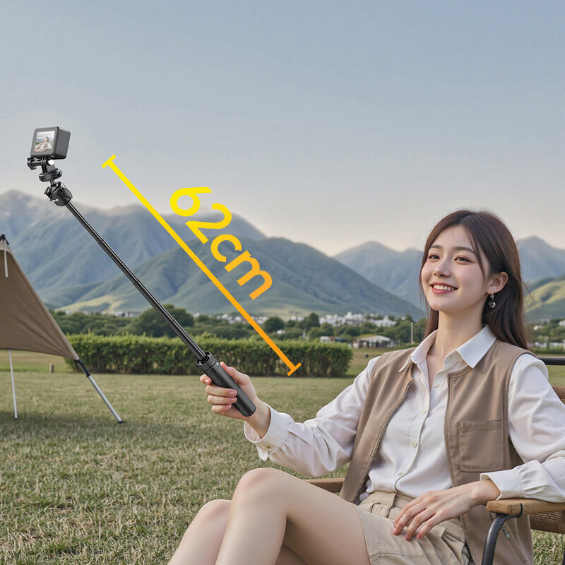 Ulanzi mt90 cka quick release tripod ขาตั้งกล้อง 2in1 ขาตั้งมือถือ น้ำหนักเบา 189g พร้อมไม้เซลฟี่ รองรับ 1.5kg 6