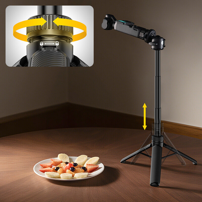 Ulanzi mt90 cka quick release tripod ขาตั้งกล้อง 2in1 ขาตั้งมือถือ น้ำหนักเบา 189g พร้อมไม้เซลฟี่ รองรับ 1.5kg 8