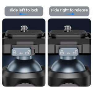 Ulanzi t100 ball head uka quick release หัวบอล ขาตั้งกล้อง รองรับน้ำหนักสูงสุด 6kg ระบบปลดเร็ว 3