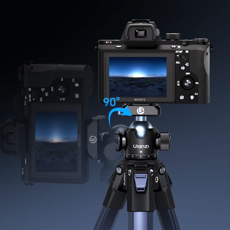 Ulanzi t100 ball head uka quick release หัวบอล ขาตั้งกล้อง รองรับน้ำหนักสูงสุด 6kg ระบบปลดเร็ว 5