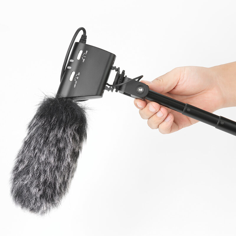 Ulanzi zj08 mic boom pole arm แขนไมโครโฟน แขน boom ต่อไมค์ ยืดหดได้ ระดับมืออาชีพ 23