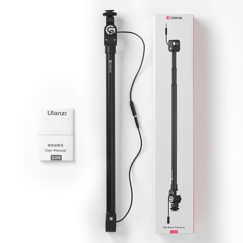 Ulanzi zj08 mic boom pole arm แขนไมโครโฟน แขน boom ต่อไมค์ ยืดหดได้ ระดับมืออาชีพ 26