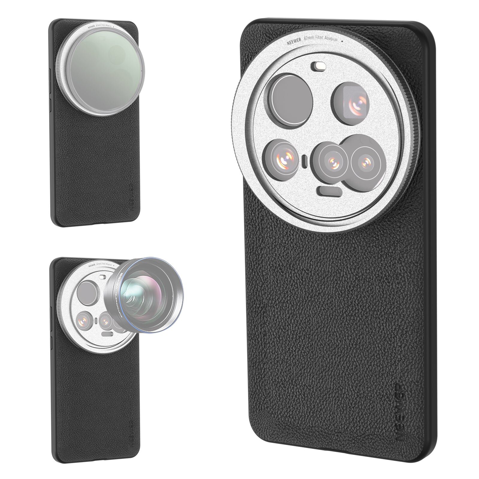 Neewer PA101 Phone Case for Xiaomi 15 Ultra - เคสกล้องมืออาชีพพร้อมขาตั้งเลนส์และฟิลเตอร์