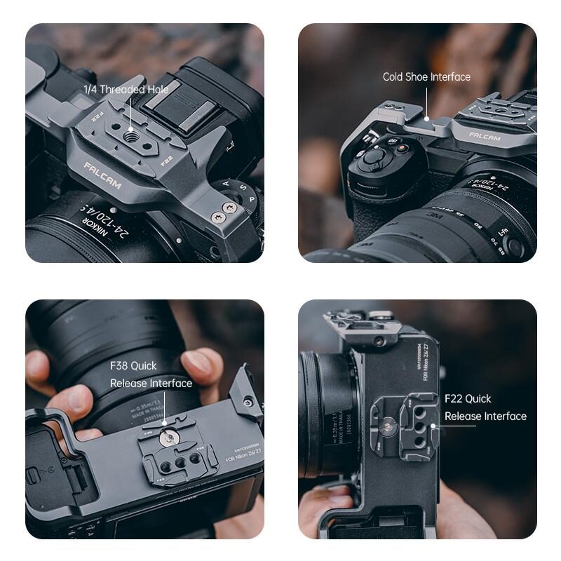Falcam f22&f38 quick release camera cage(for nikon z6:z7:z6Ⅱ:z7Ⅱ:z5) 2636 4