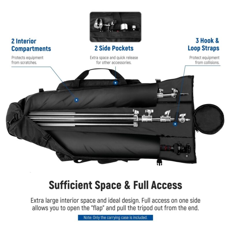 NEEWER 471.2m Tripod Carrying Case - กระเป๋าใส่ขาตั้งกล้องขนาด 120 ซม. วัสดุไนลอนพรีเมียมกันน้ำ (2) Neewer 471.2m tripod carrying case กระเป๋าใส่ขาตั้งกล้องขนาด 120 ซม. วัสดุไนลอนพรีเมียมกันน้ำ (2)