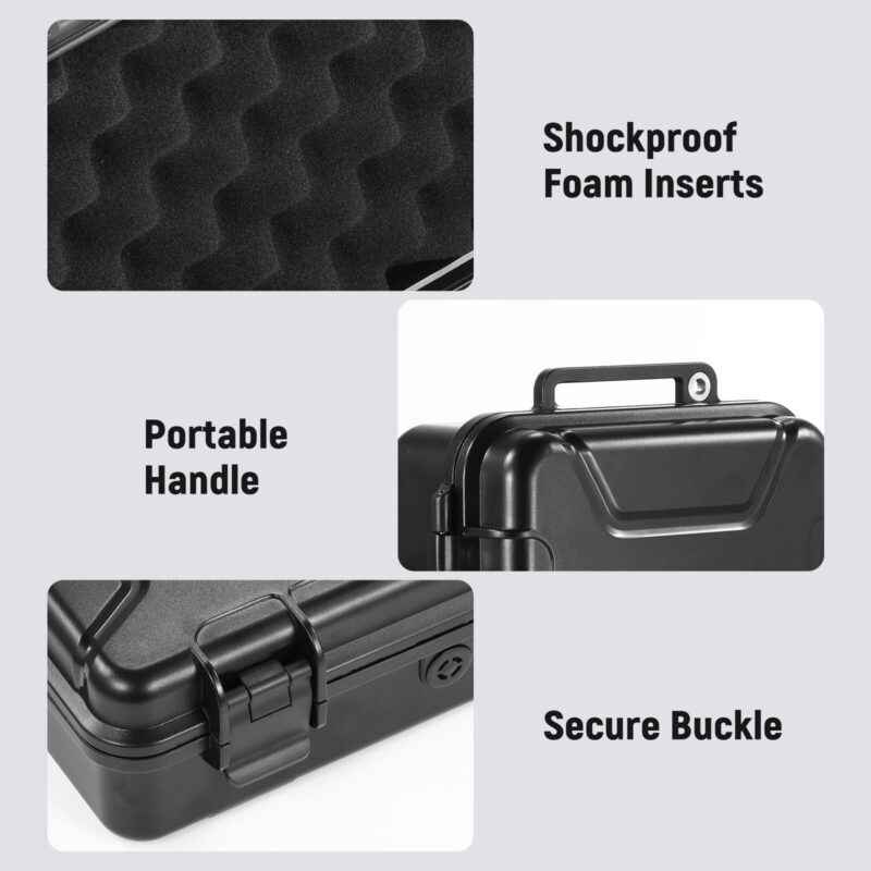 Neewer ac022 waterproof hard case for dji osmo pocket 3 กระเป๋ากันน้ำแข็งแกร่งระดับ ip67 พร้อมช่องเก็บ 17 ช่อง (3)