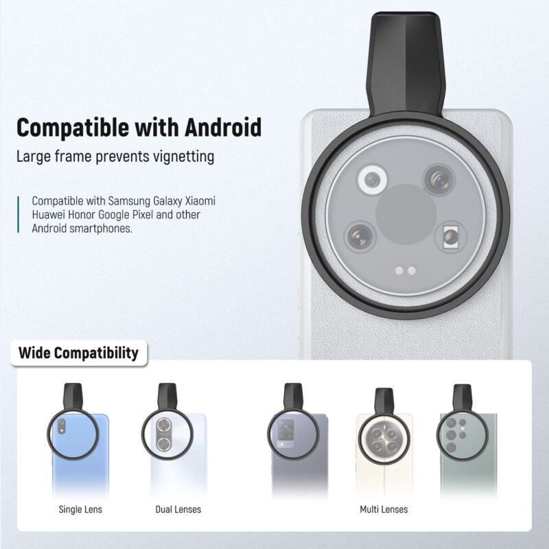 Neewer la008 67mm phone filter clamp คลิปยึดฟิลเตอร์ 67mm สำหรับสมาร์ทโฟน รองรับ iphone และ android 3