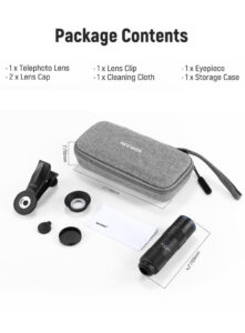 Neewer ls 78 400mm phone telephoto lens with 17mm threaded lens clip (20)